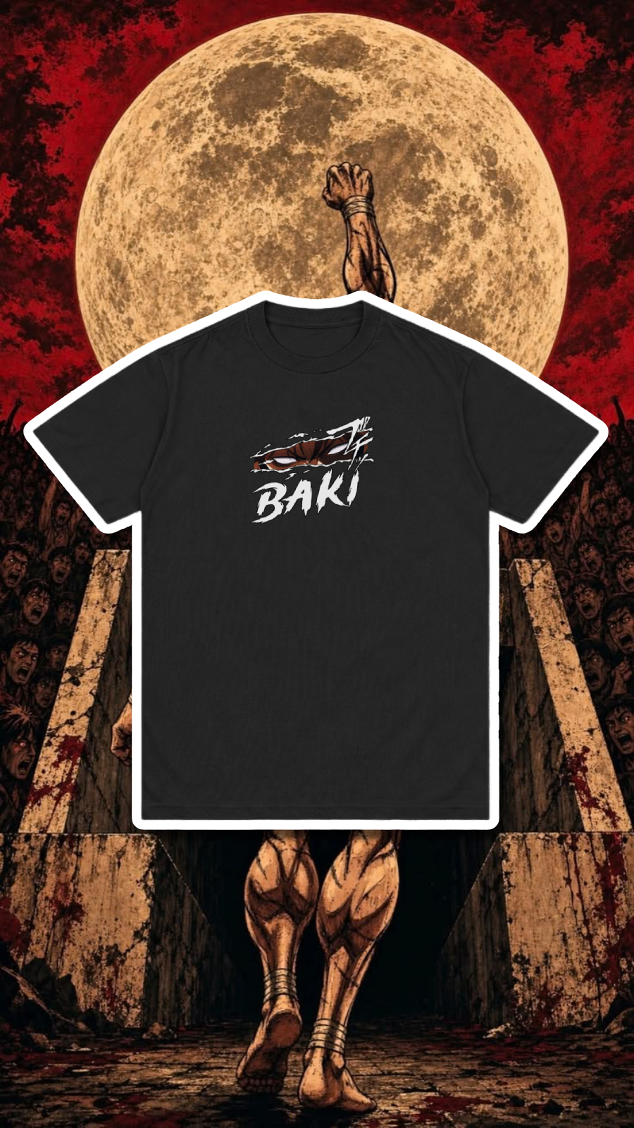 t-shirt "Baki eyes"